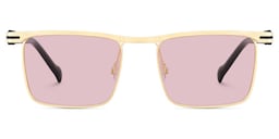 Violet Browline Gold Sunglasses0