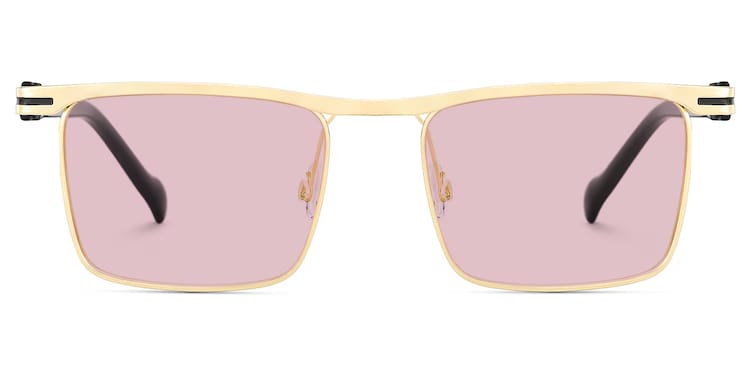 Violet Browline Gold Sunglasses