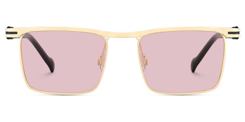 Violet Browline Gold Sunglasses