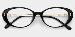 Blaire Oval Black Glasses4