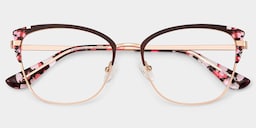 Mariana Rectangle Brown Glasses2