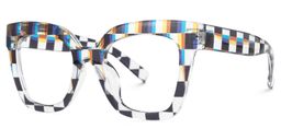 Malcolm Square Multicolor Geek Chic Glasses1