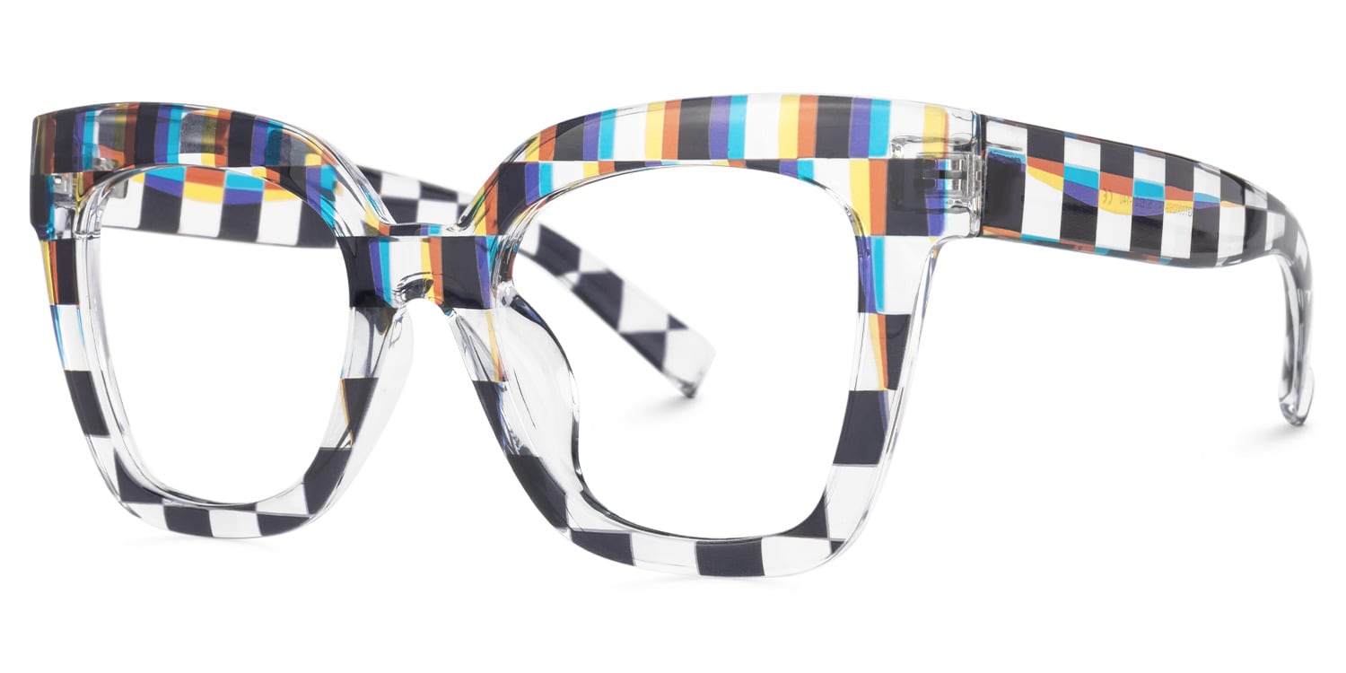 Malcolm Square Multicolor Geek Chic Glasses1