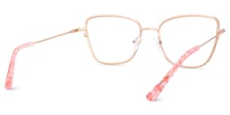 Solimar Square Rose Gold Glasses5