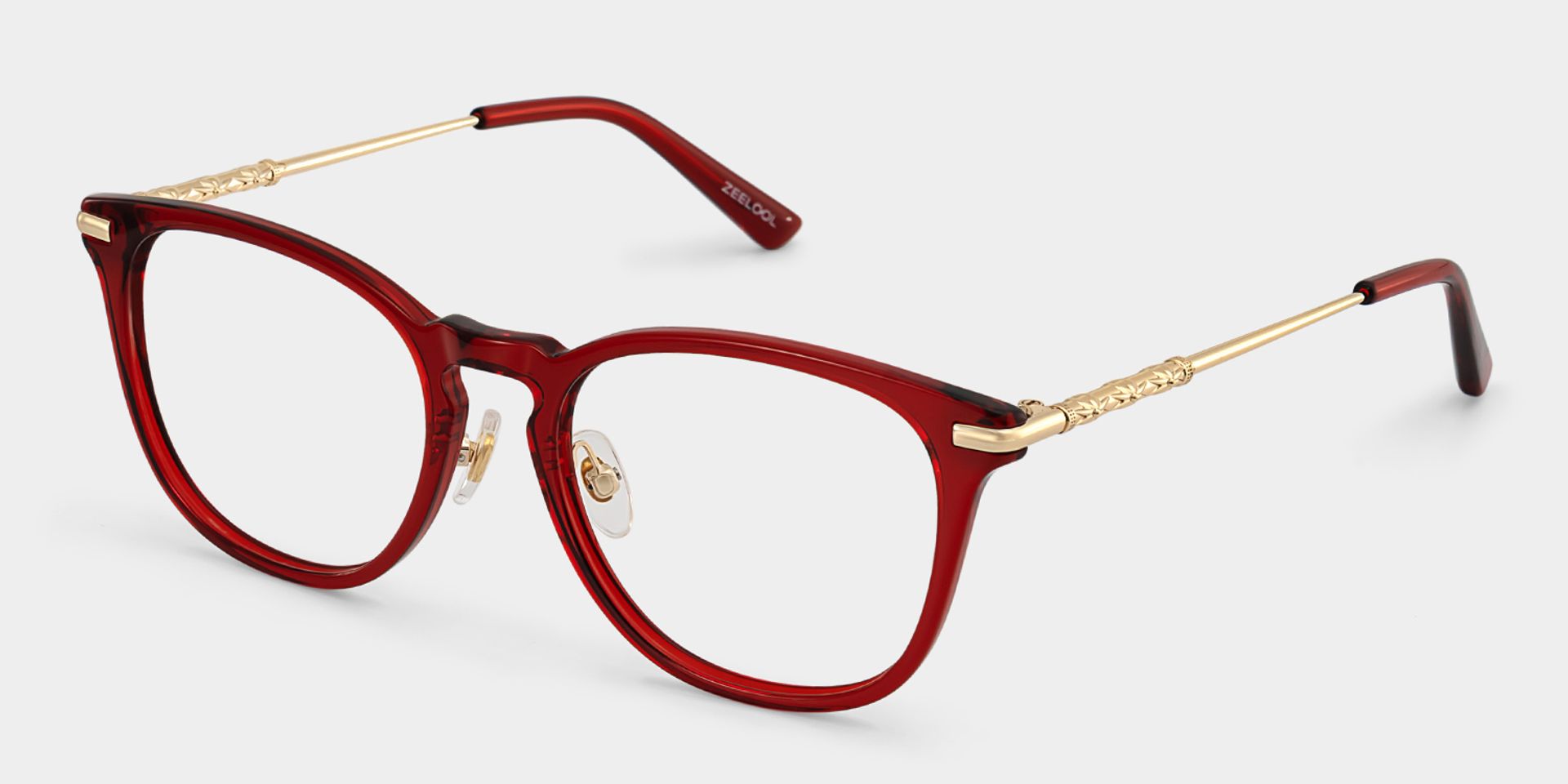 Laura Red Frame Glasses with Square Frame Online | ZEELOOL3