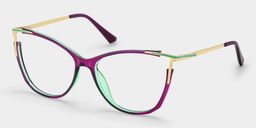 Yomary Cateye Purple Glasses2