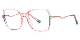 Rendon Square Pink Glasses1