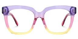 Xion Square Pink-Yellow Glasses1
