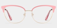 Lacey Browline Pink Glasses0