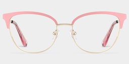Lacey Browline Pink Glasses1