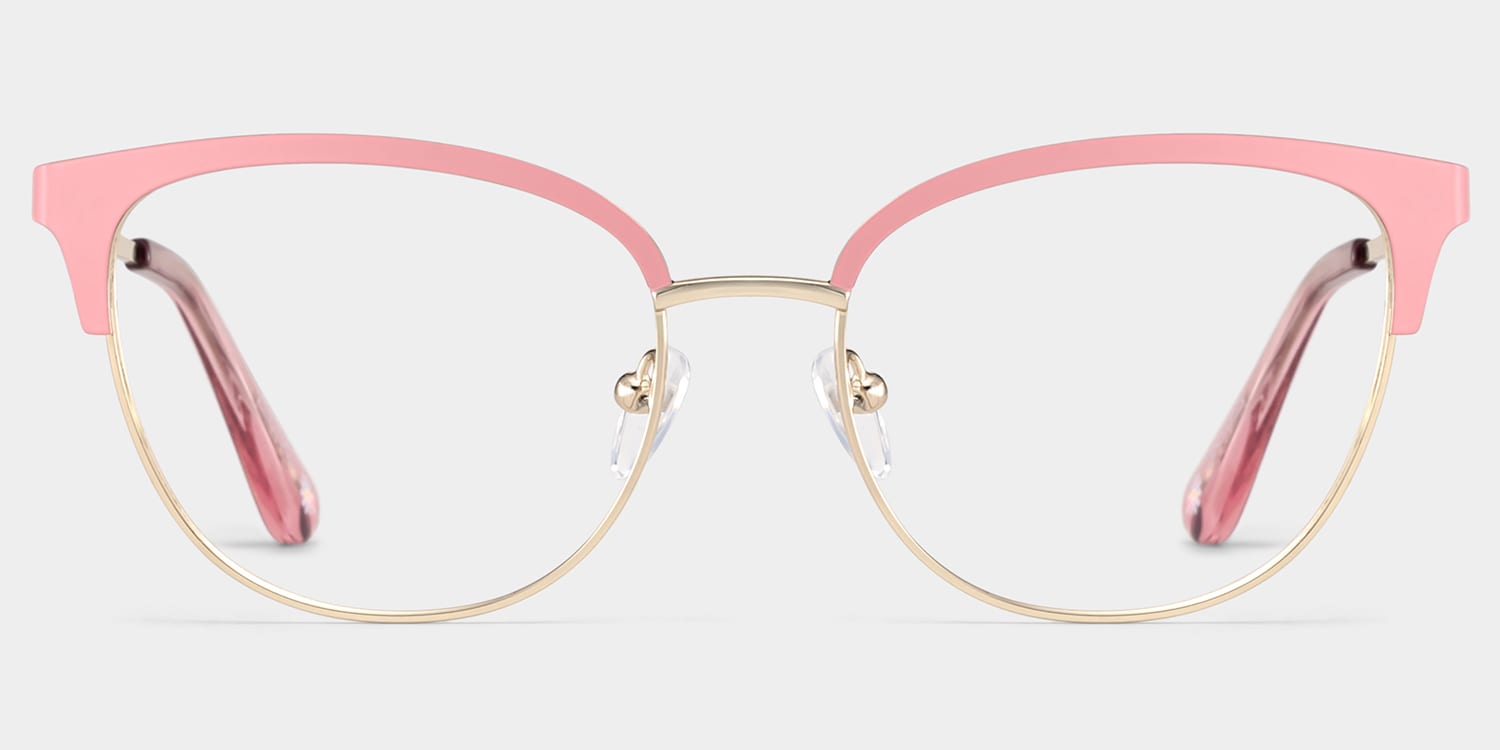 Lacey Browline Pink Glasses