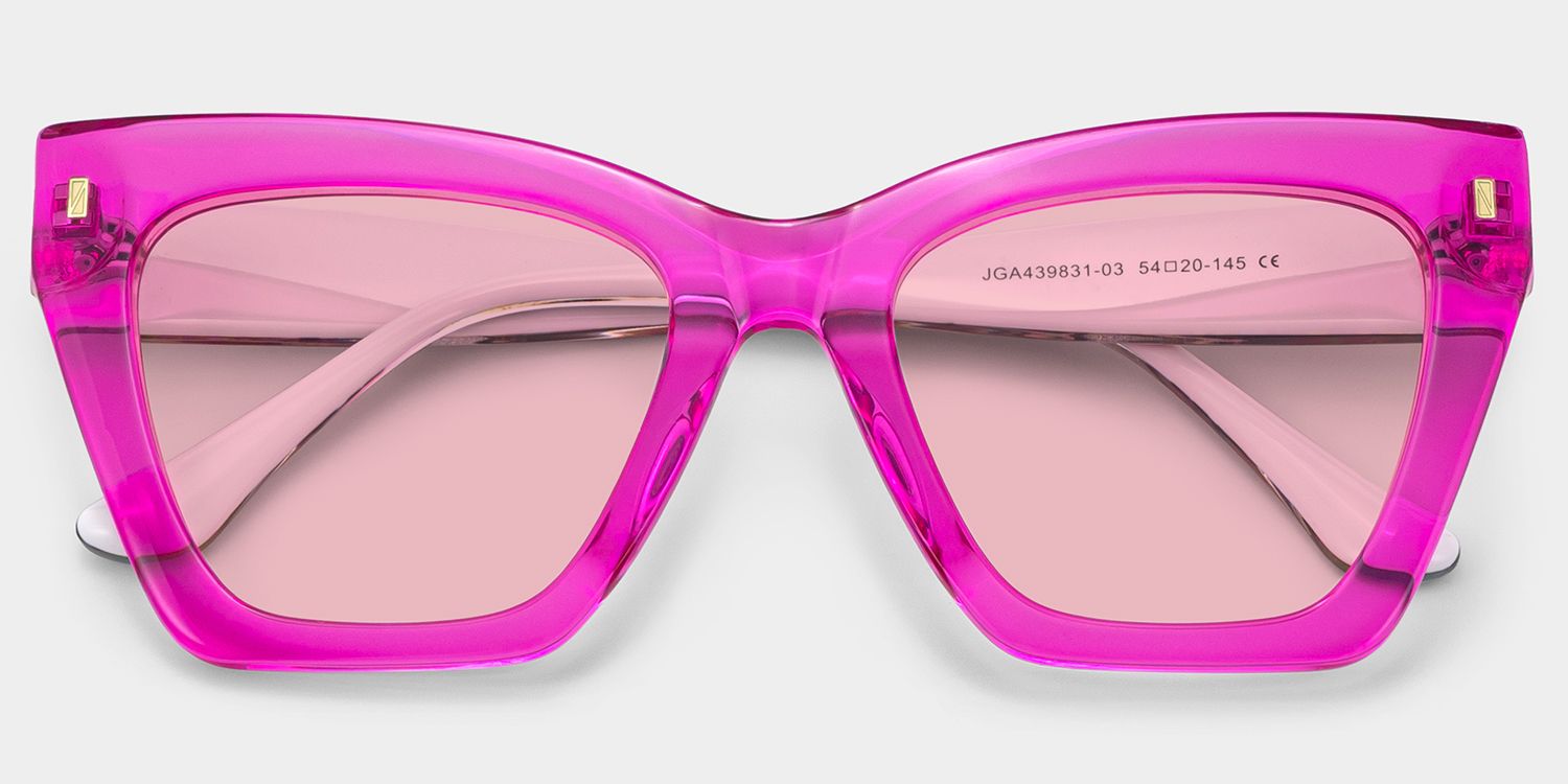 Mackey Pink Butterfly Polarized Sunglasses for Driving | ZEELOOL1