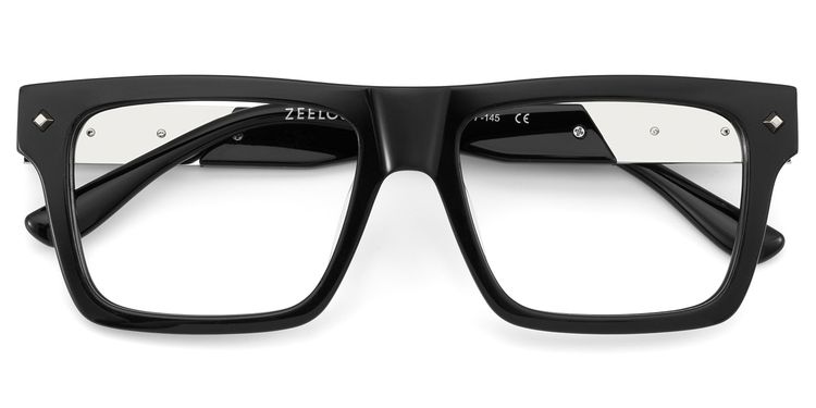 Trent Rectangle Black Glasses