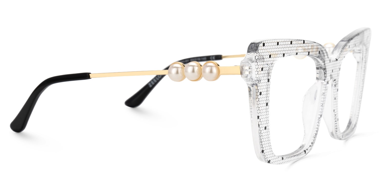 Monalisa Square Pattern Glasses4