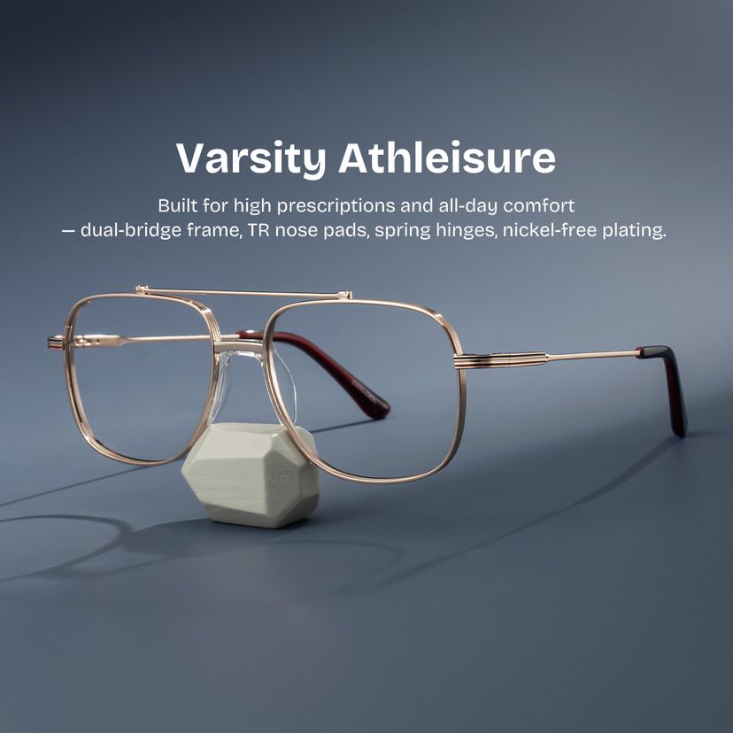 Poppy Gold Aviator Glasses