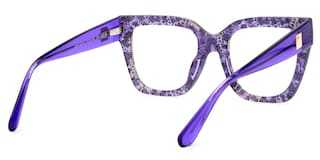 Ruby Square Snake Print Glasses3