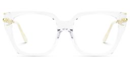 Yusbetsy Rectangle Clear Glasses1