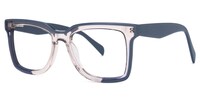 Renetta Rectangle Blue Glasses1