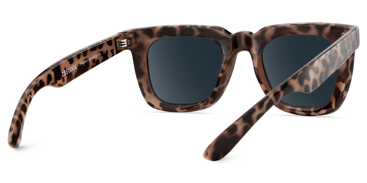 Clea Tortoise Rectangle Polarized Sunglasses for Driving | ZEELOOL4
