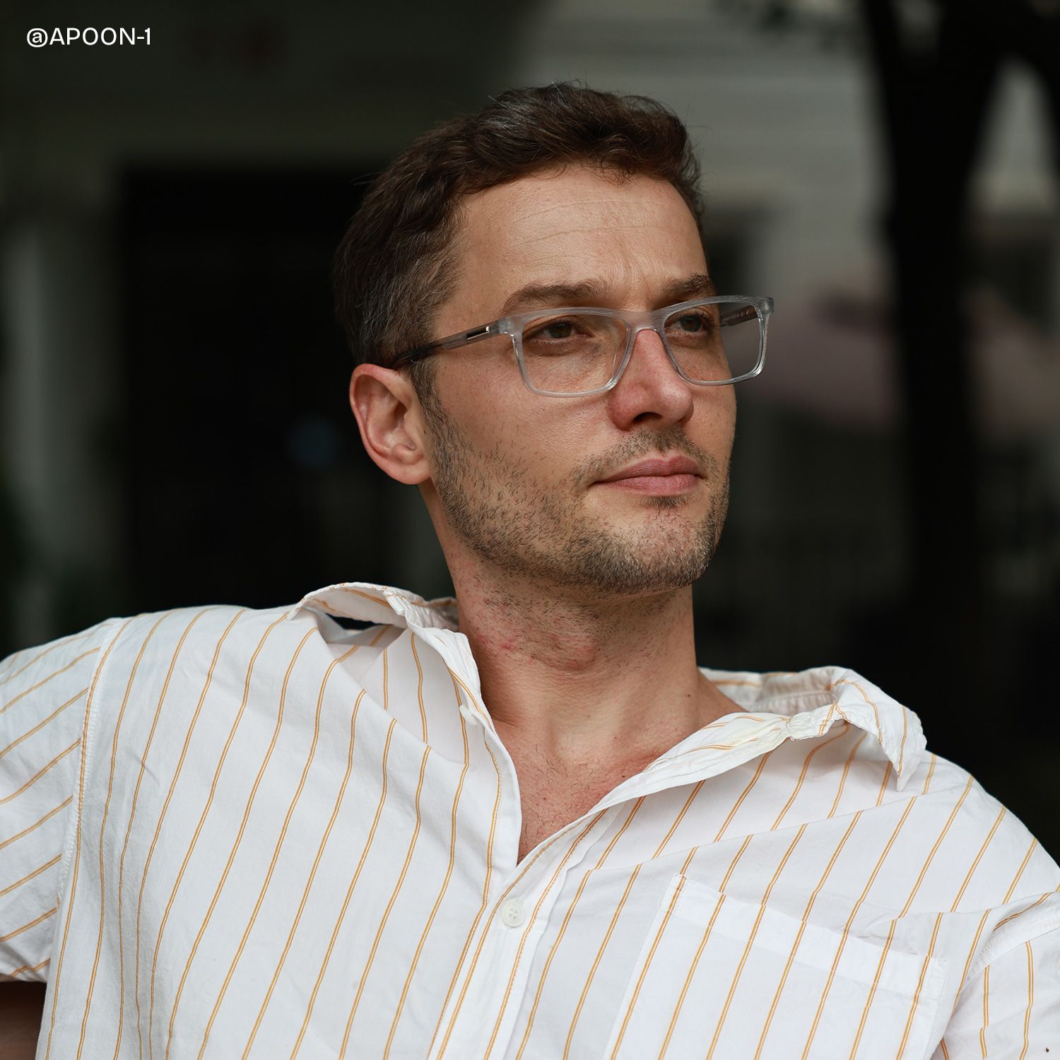 Daniel Gray Rectangle Acetate Frame Glasses for Men | ZEELOOL6