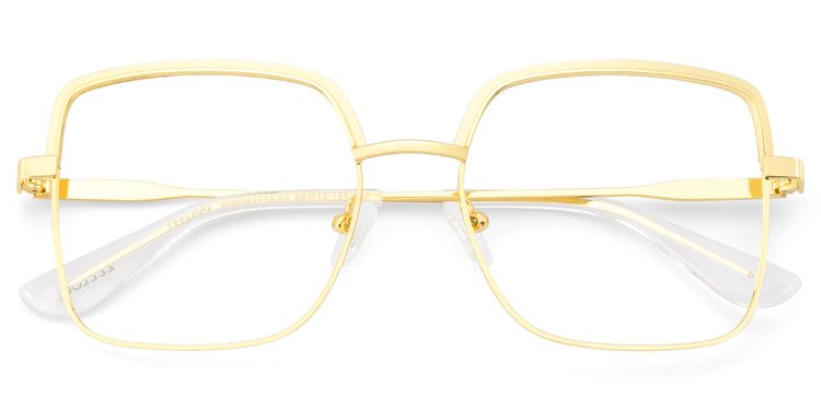 Karan Square Gold Glasses
