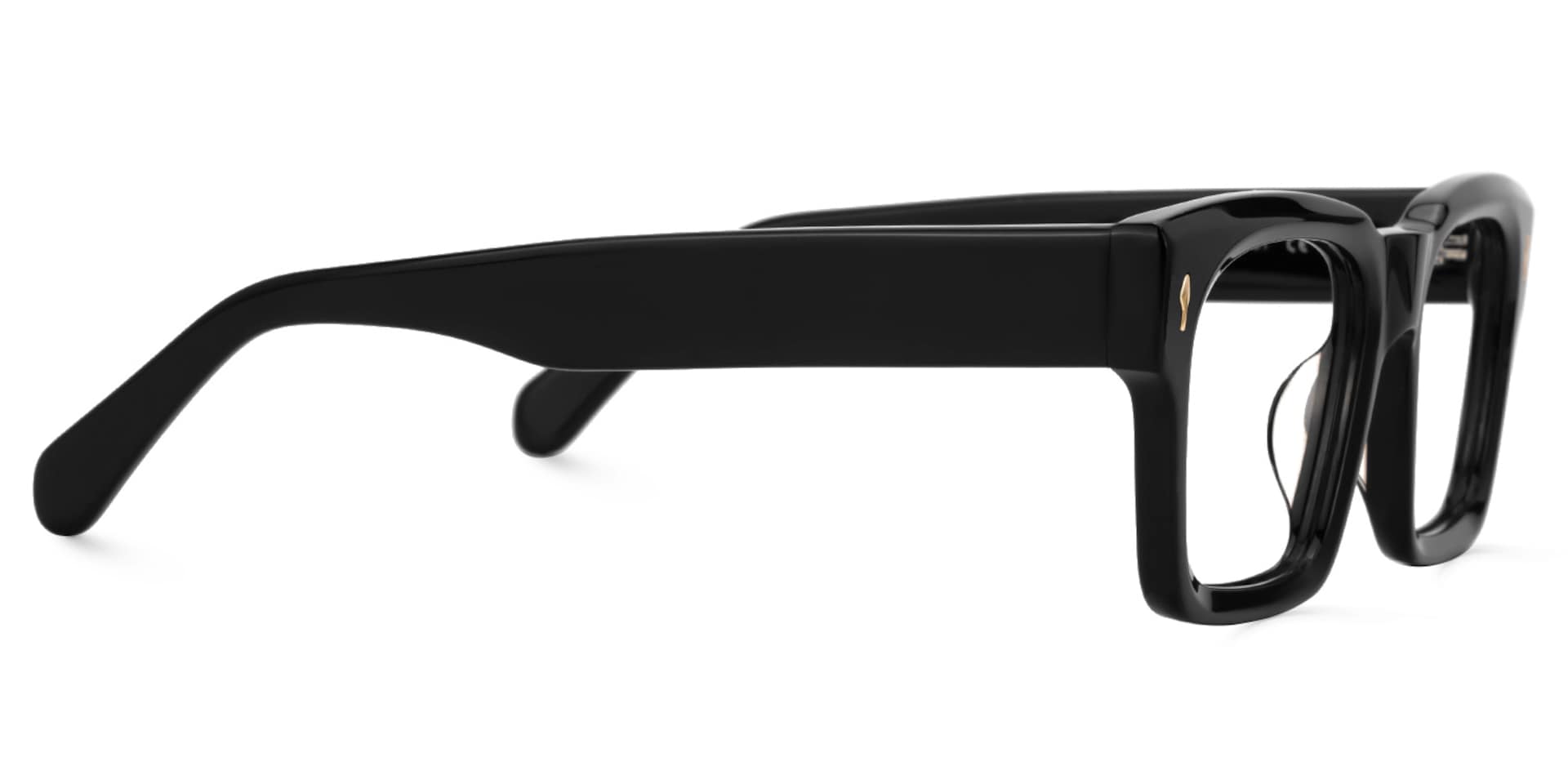 Rectangle Herman Black Frames Designer Glasses2