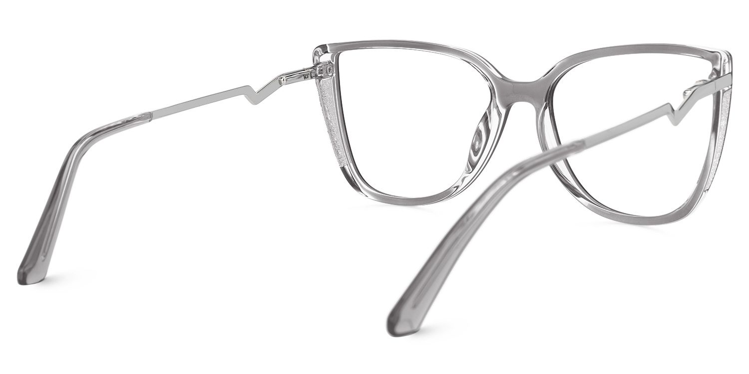 Spring hinges Celisa Eyeglasses, Celisa Gray Glasses -Zeelool3