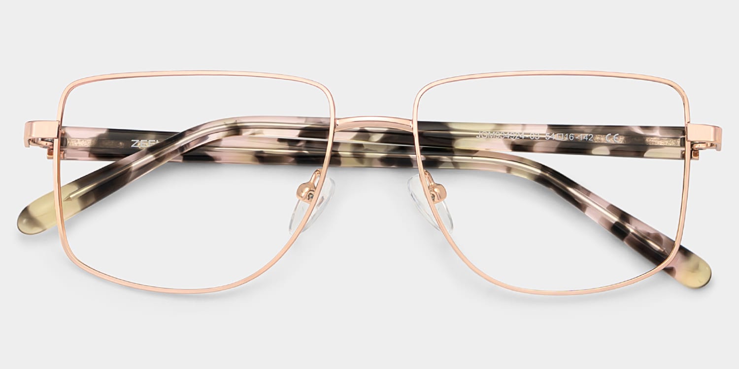 Felicity Geometric Gold Glasses2
