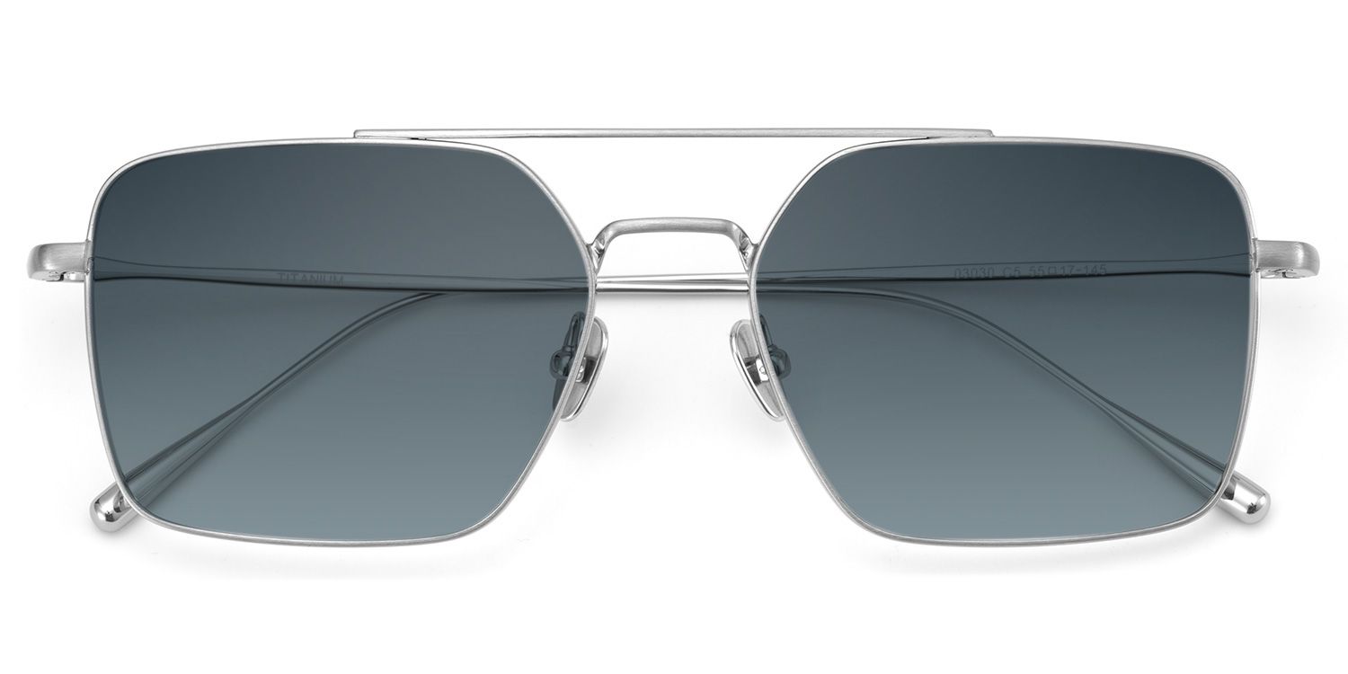 Jensen Aviator Silver Sunglasses for Women & Men | ZEELOOL1