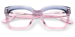 Minguela Square Gray Pink Glasses3