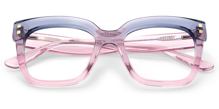 Minguela Square Gray Pink Glasses