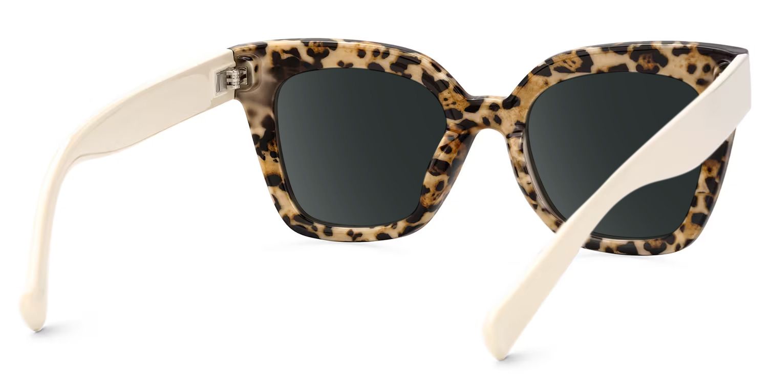 Malcolm Large Havana Sunglasses Frames With White Arms | Zeelool3