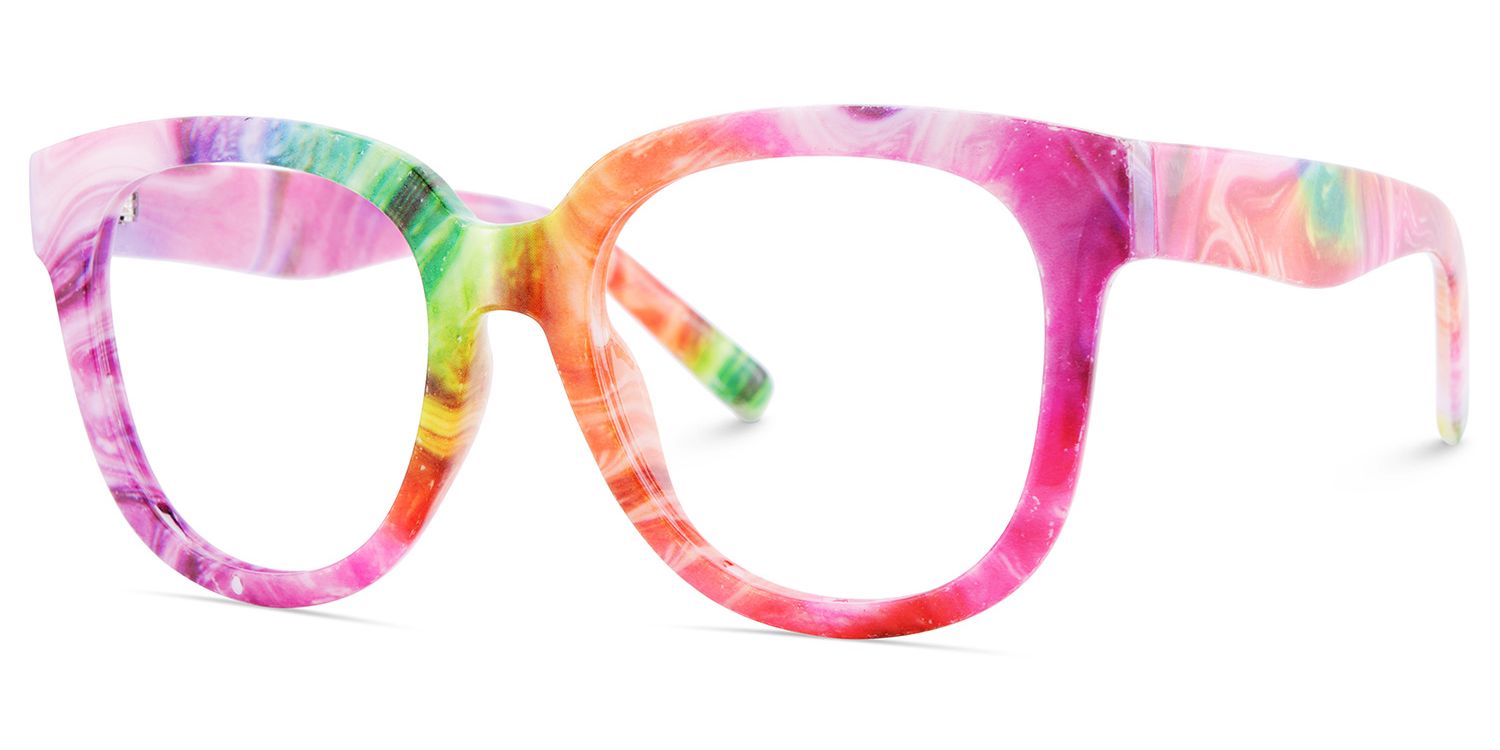 Multicolor Square Frame Glasses - Harrell on Sale | Zeelool2
