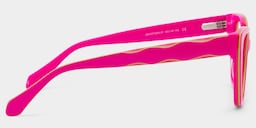 Blaise Cat-Eye Pink Green Glasses7