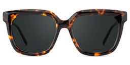 Lark Square Tortoise Polarized Sunglasses0
