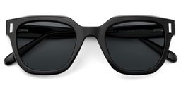 Nia Square Black Sunglasses2