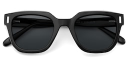 Nia Square Black Sunglasses2
