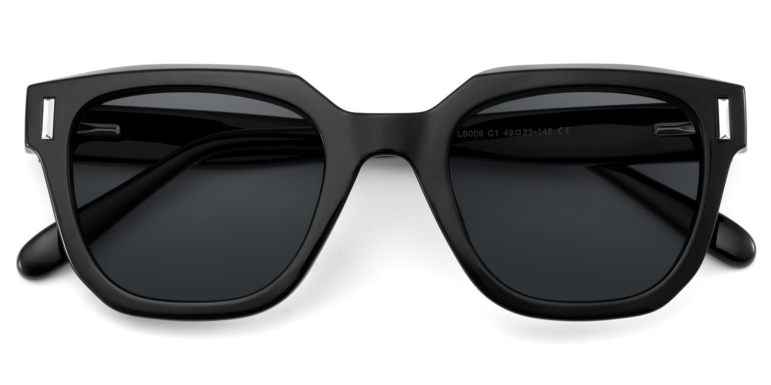 Nia Square Black Sunglasses2
