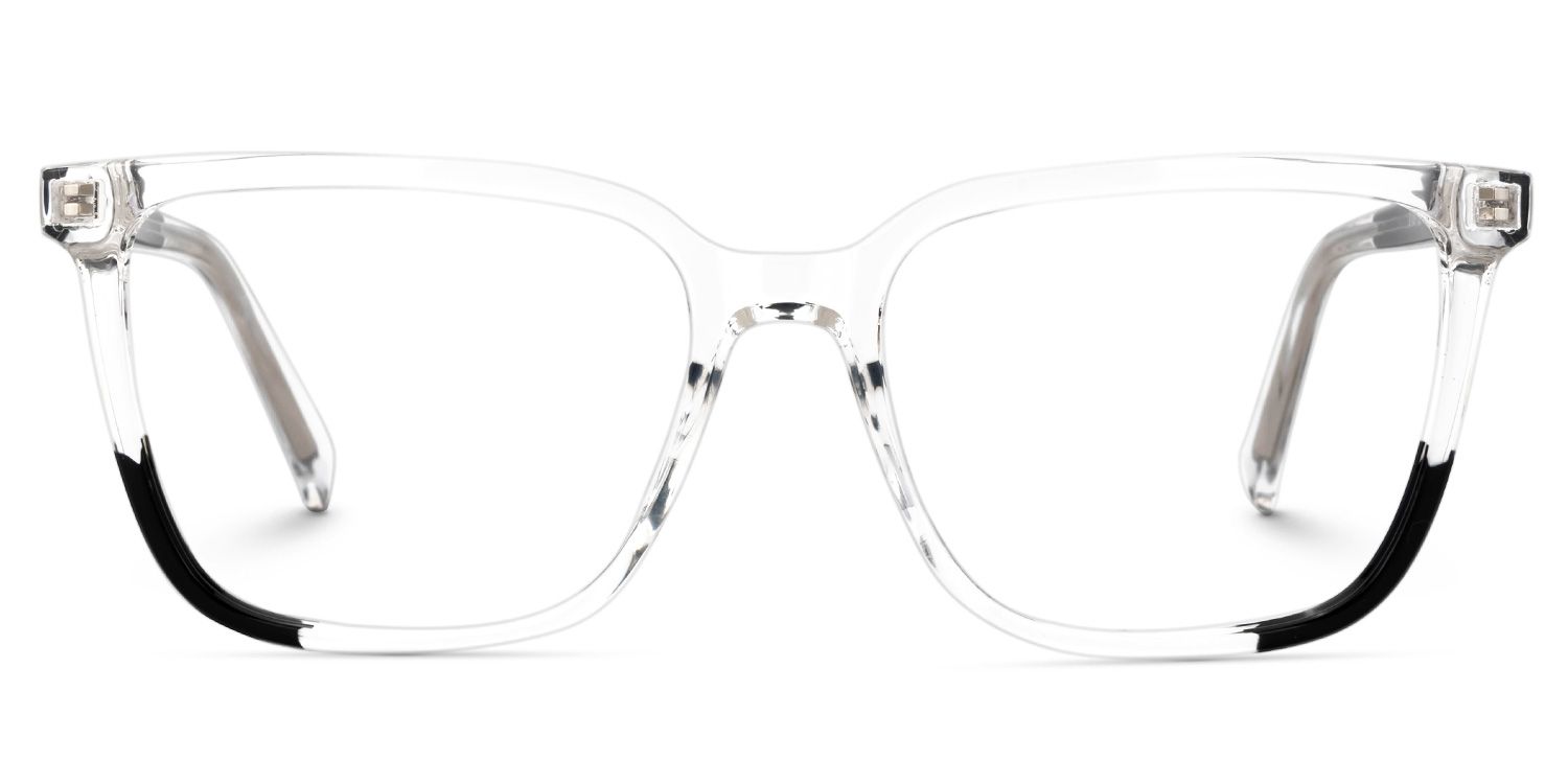 Krissy Clear Eyeglasses in Square Full-Frame  | Zeelool0