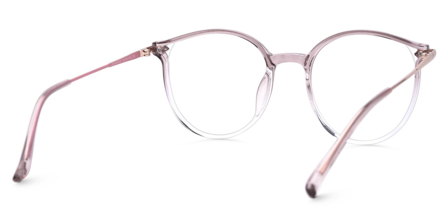 Caylan Dusty Pink Eyeglasses with Round Design2