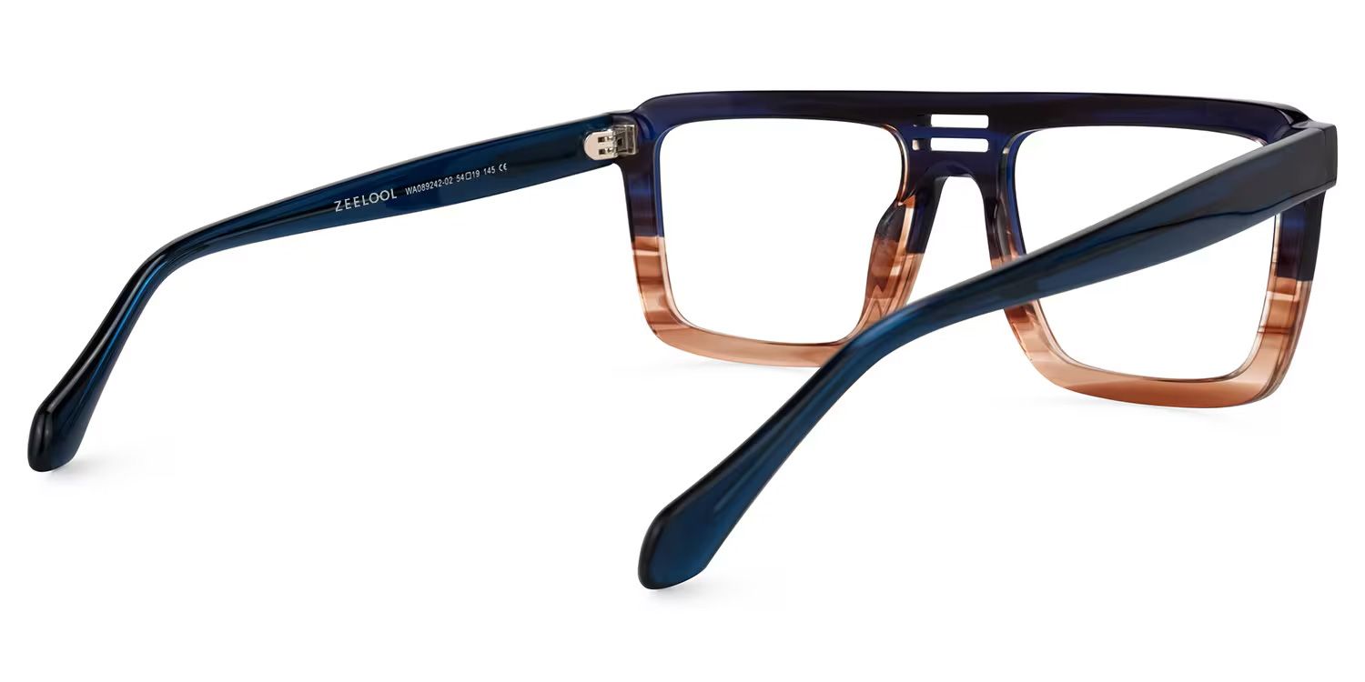 Yamilex Square Two-Tone Glasses | Zeelool Glasses3