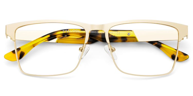 Jasper Browline Gold Glasses