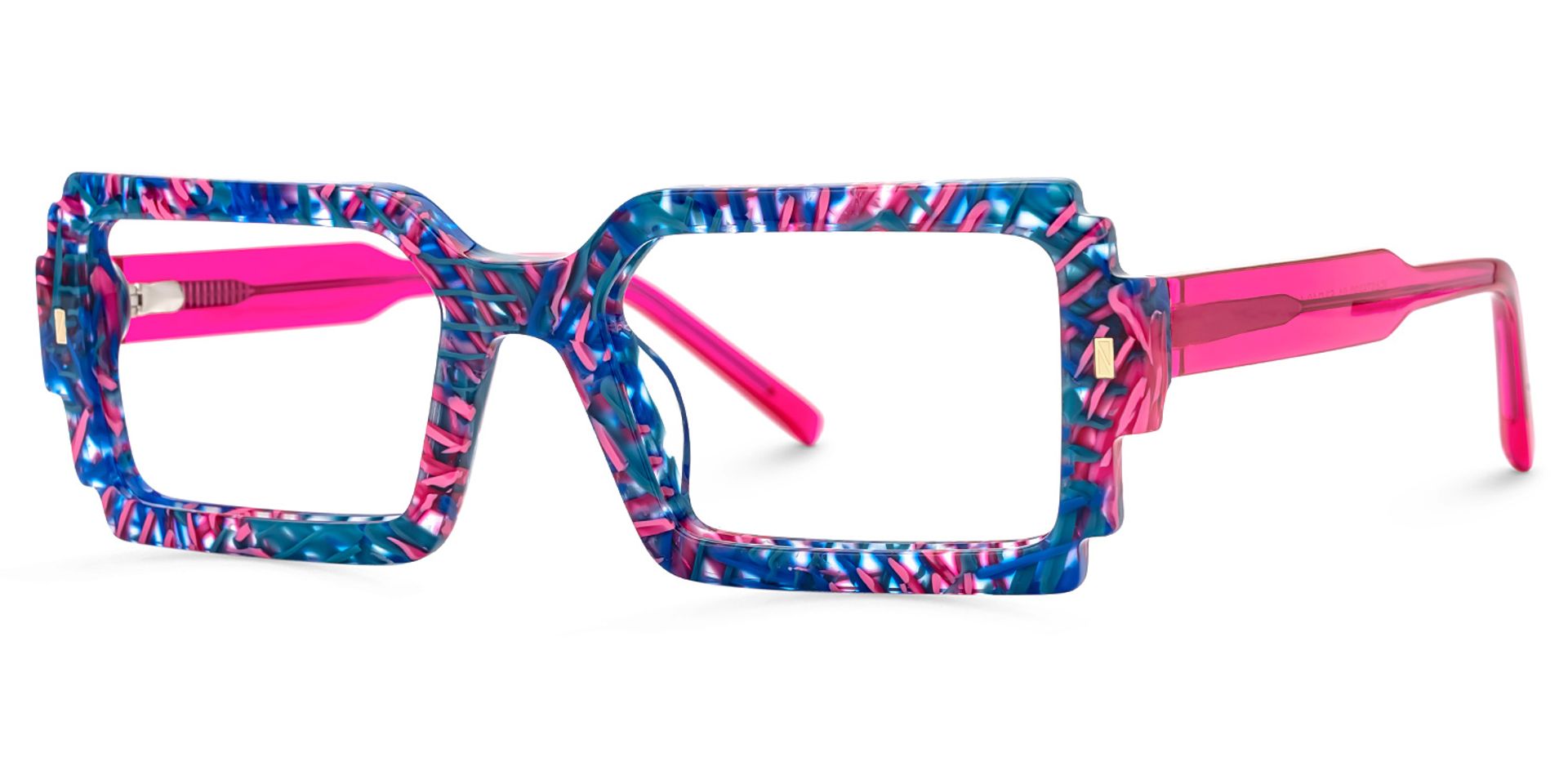 Frederick Bright Color Bold Rectangle Glasses | Zeelool1