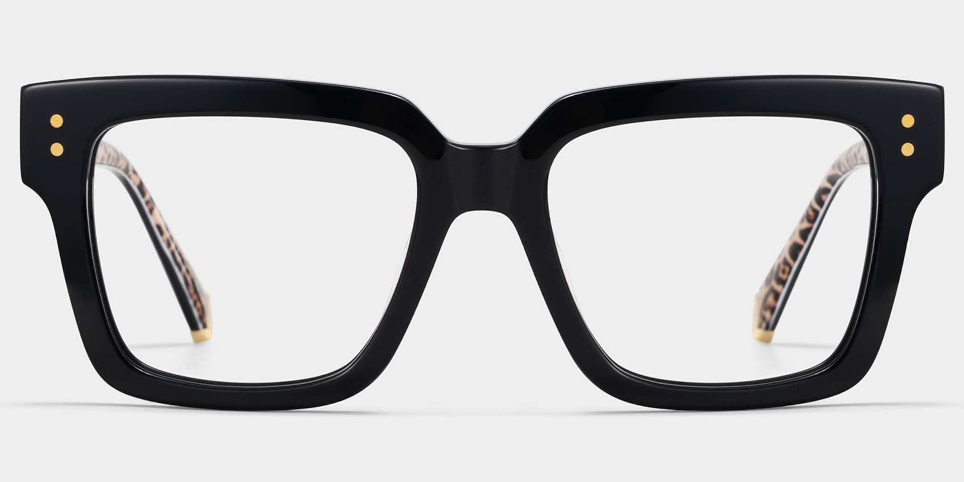 Caius Black Frame Glasses with Square Frame Online | ZEELOOL5