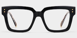 Caius Square Black Glasses5