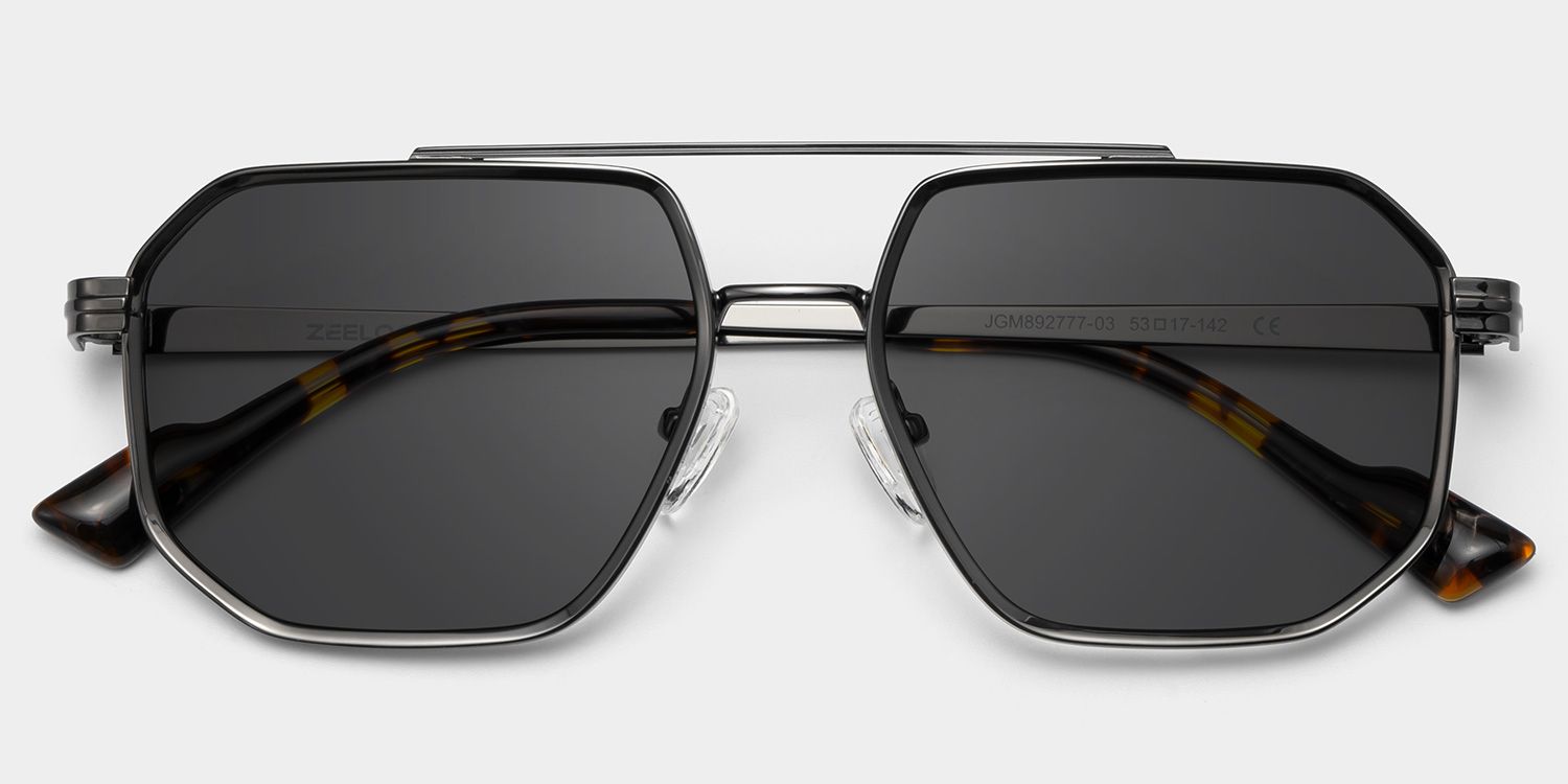 Autumn Aviator Style Gray Frame Sunglasses | ZEELOOL