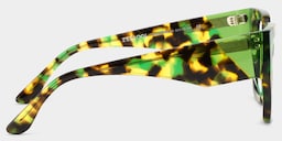 Viva Square Green Tortoise Glasses4