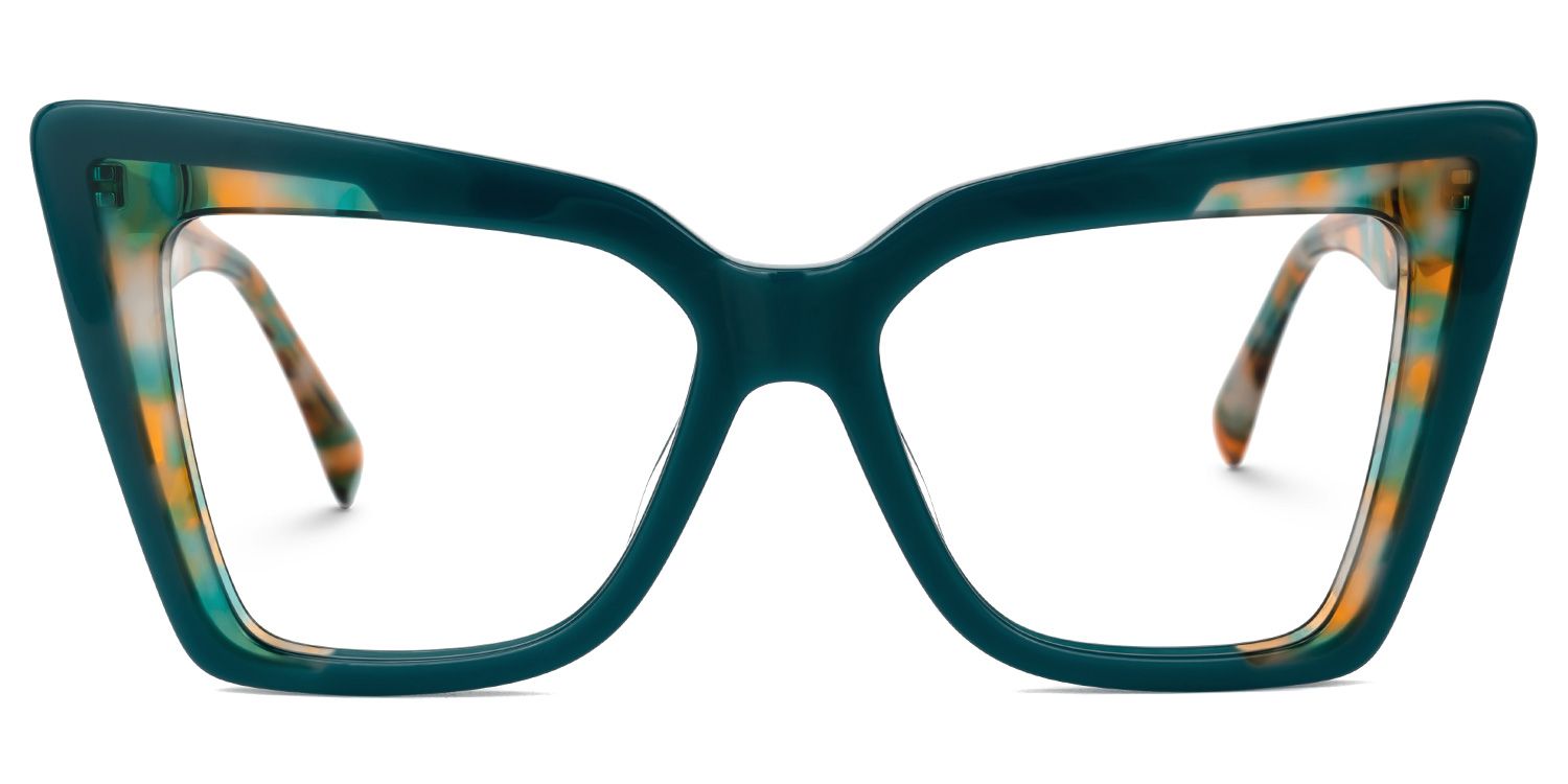 Brooklyn Cateye Green Glasses0