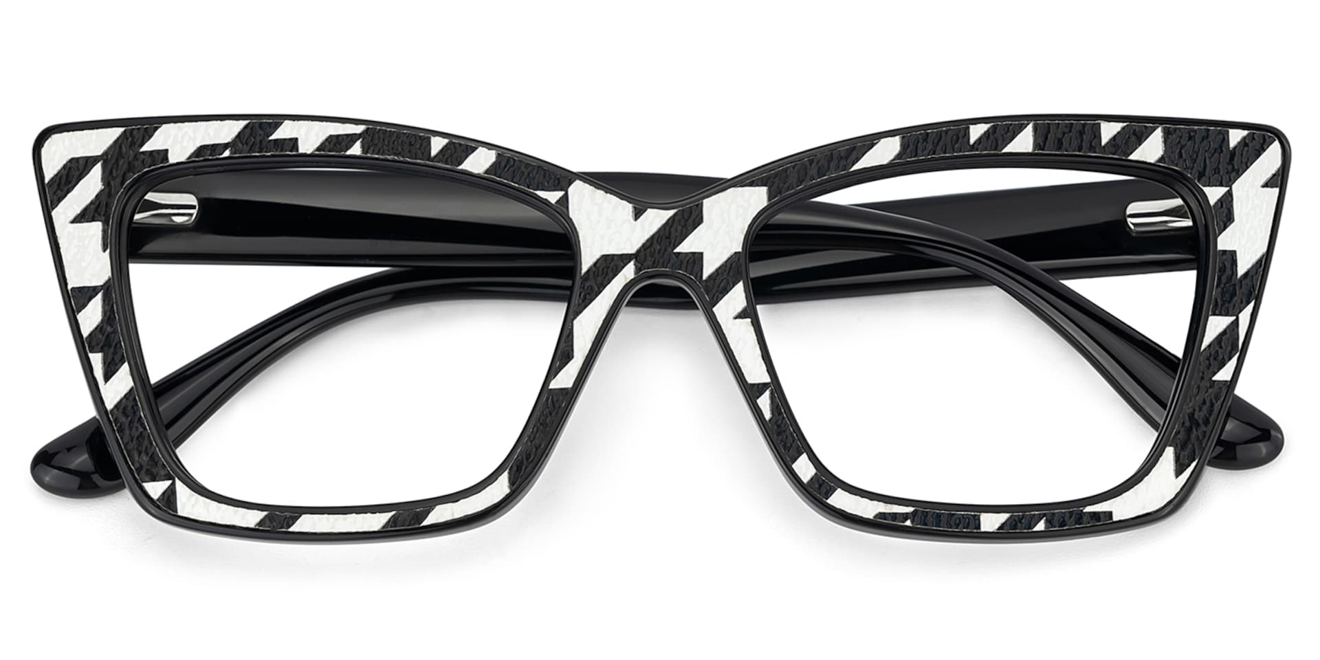 Black White Frame Glasses - Mcnatt on Sale | Zeelool3