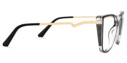 Celisa Cateye Black Glasses2